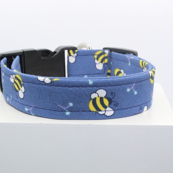 Bumblebee dog collar, Handmade dog collar, Custom dog collar, Fabric dog collar, Dog lovers, Dogs