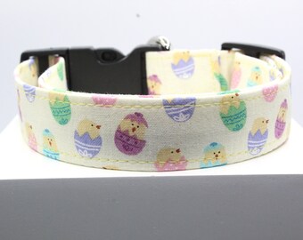 Easter's Chicks | Handmade dog collar, Fabric dog collar, Adjustable dog collar, Durable dog collar, Stylish dog collar, Custom dog collar