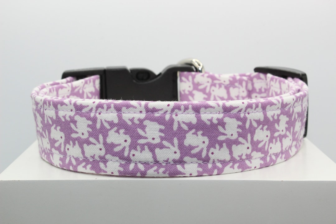 Easter Mini Bunnies Dog Collar , Easter Dog Collar, Handmade Dog Collar