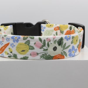 Easter garden dog collar, Dog collars, Collars for dogs, Handmade dog collar, Fabric dog collar, Custom dog collar, Dogs.