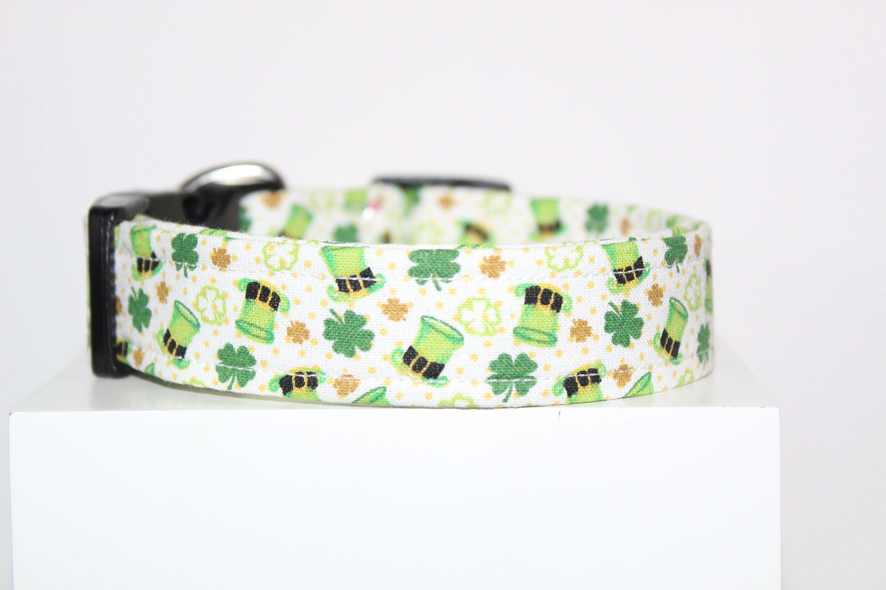 Feeling Lucky Dog Collar Handmade Dog Collar Fabric Dog Etsy