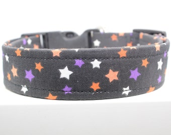 Halloween Starry Night | Handmade dog collar, Fabric dog collar, Adjustable dog collar, Durable dog collar, Stylish dog collar