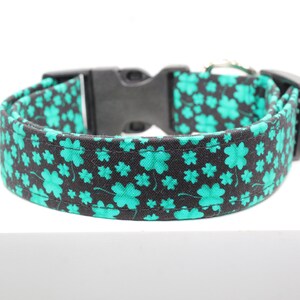 Irish all the way dog collar, Dog collars, Handmade dog collar, Fabric dog collar, Custom dog collar, St. Patrick dog collar, Dogs.