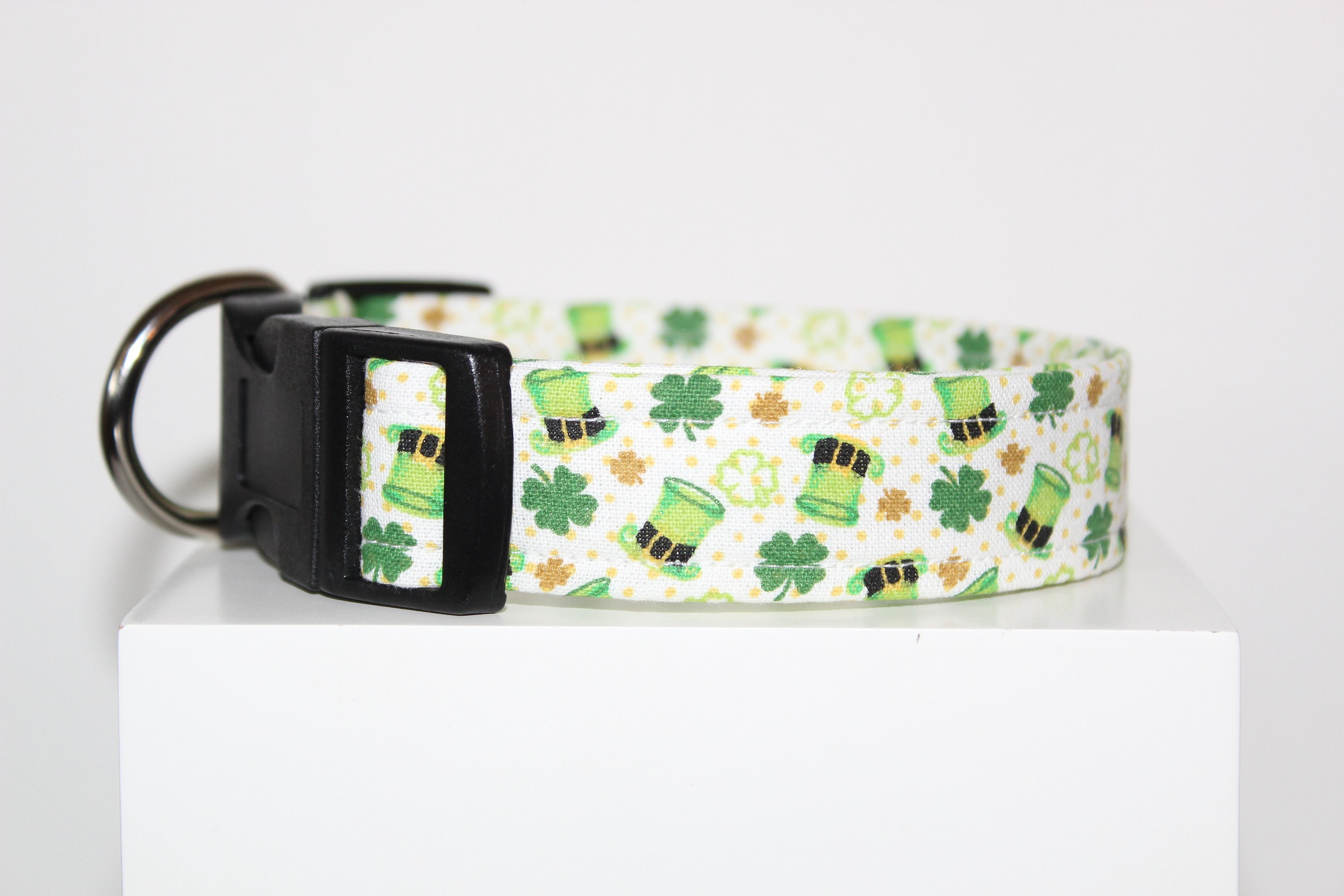 Feeling Lucky Dog Collar Handmade Dog Collar Fabric Dog Etsy