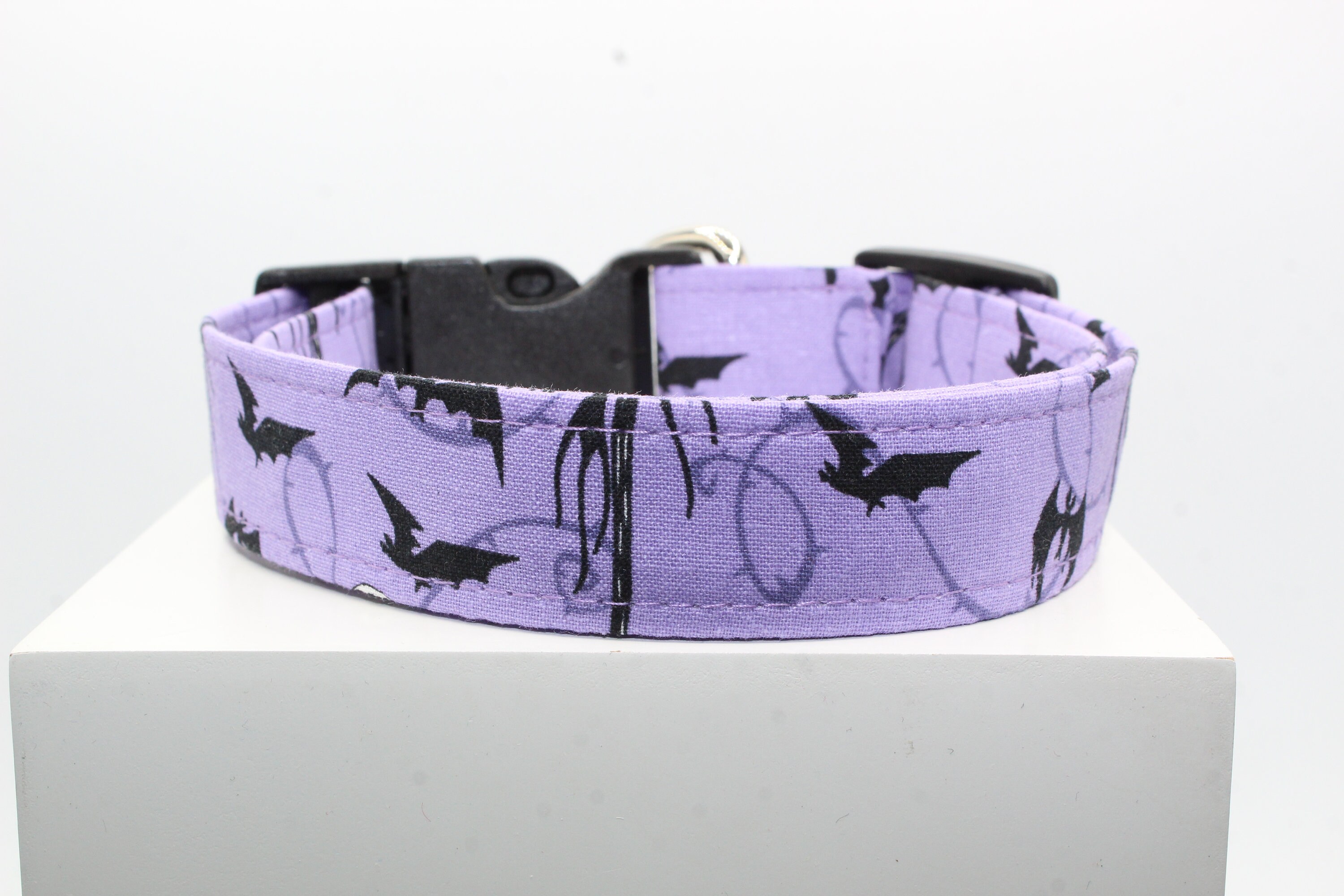 Custom Halloween Hand Braided Pet Collar, Night Reflective Dog