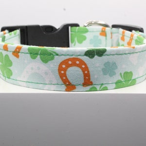 Dreaming of Ireland dog collar, Handmade dog collar, Custom dog collar, Fabric dog collar, Print dog collar, St. Patrick dog collar, Dogs.