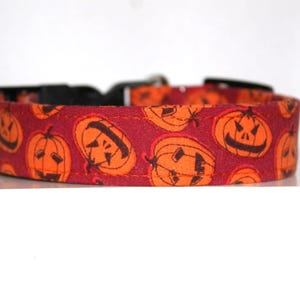 Haunted pumpkins | Handmade dog collar, Fabric dog collar, Adjustable dog collar, Durable dog collar, Stylish dog collar, Custom dog collar