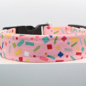 Party Furgirl dog collar, Handmade dog collar, Custom dog collar, Fabric dog collar, Print dog collar, Dog collars, Collars for dogs, Dogs.