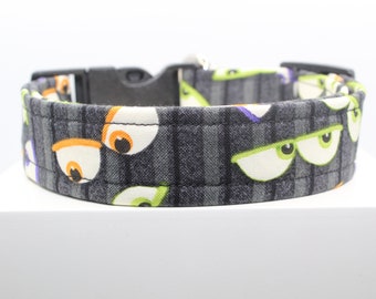 Mysterious Eyes | Handmade dog collar, Fabric dog collar, Adjustable dog collar, Durable dog collar, Stylish dog collar , Cute dog collar