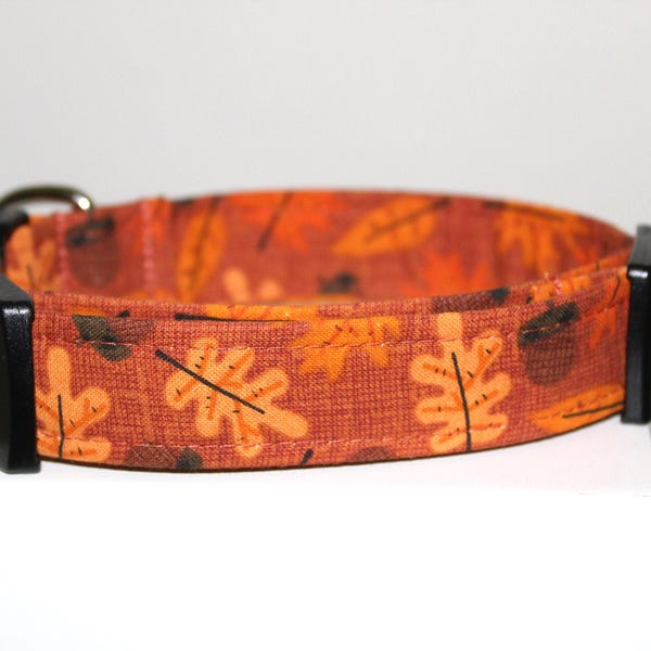 Autumn Ready | Handmade dog collar, Fabric dog collar, Adjustable dog collar, Durable dog collar, Stylish dog collar, Pet collar gift