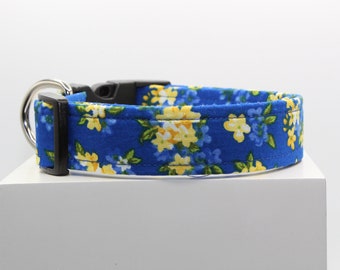 Springtime Dog collar, Handmade dog collar, Print dog collar, Custom dog collar, Spring dog collar