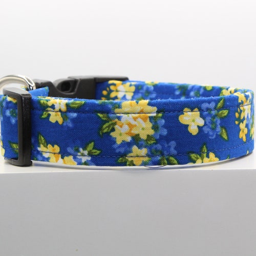 Springtime Dog collar, Handmade dog collar, Print dog collar, Custom dog collar, Spring dog collar