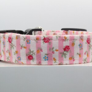 Pink Roses dog collar, Floral dog collar, Handmade dog collar, Dog collars, Custom dog collar, Collars for dogs, Dogs.