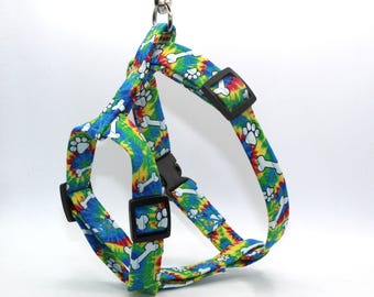 Daki's Harness | Handmade Harness for dogs, Fabric Harness for dogs, Custom Harness for dogs, Harness type H, Cute harness for dogs