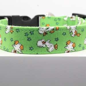 Spring Duckies dog collar, Handmade dog collar, Fabric dog collar, Print dog collar, Collars for dogs, Dog collars, Spring dog collar, Dogs.