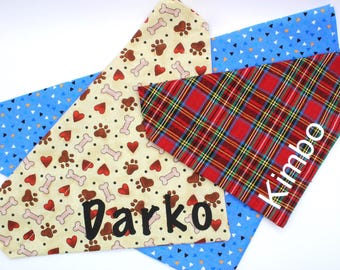 Slide On Dog Bandana | Handmade dog bandana, Custom Pet bandana, Fabric Dog bandanas, Puppy gift, Cute pet bandana, Stylish dog bandana,