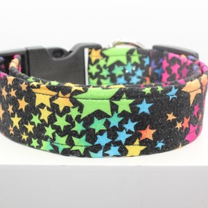Million Stars dog collar, Handmade dog collar, Custom dog collar, Fabric dog collar, Print dog collar, Dog lovers, Dogs