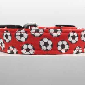 Soccer dog collar, Handmade dog collar, Custom dog collar, Dog collars, Collars for dog, Print dog collars, Fabric dog collars, Dogs.