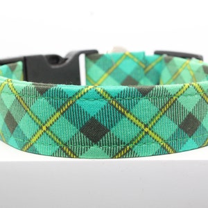 Fancy St Patrick dog collar, Handmade dog collar, Custom dog collar, Fabric dog collar, Print dog collar, St. Patrick dog collar, Dogs