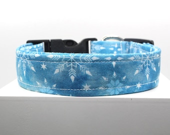 Let it Snow | Handmade dog collar, Fabric dog collar, Adjustable dog collar, Durable dog collar, Stylish dog collar, Custom dog collar