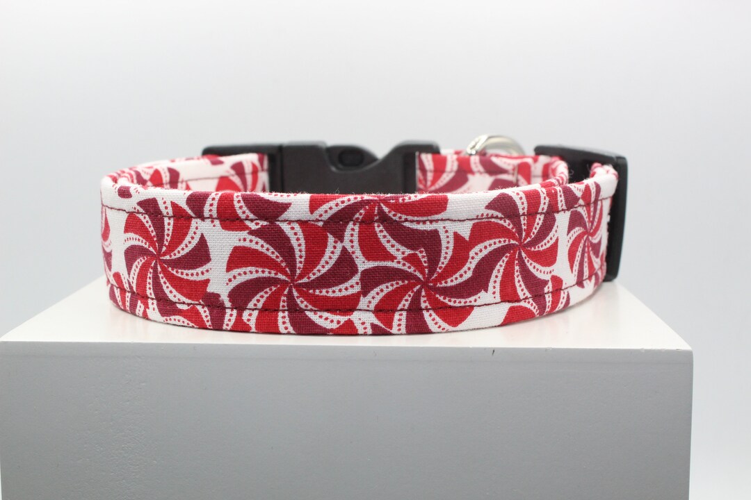 Peppermint Candy Dog Collar, Dog Collars, Collars for Dogs, Handmade