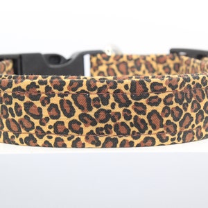 Leopard Print dog collar, Handmade dog collar, Print dog collar, Fabric dog collar, Custom dog collar, Collars for dogs, Dog collars, Dogs