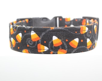 Mini Candy Corn | Handmade dog collar, Fabric dog collar, Adjustable dog collar, Durable dog collar, Stylish dog collar, Custom dog collar