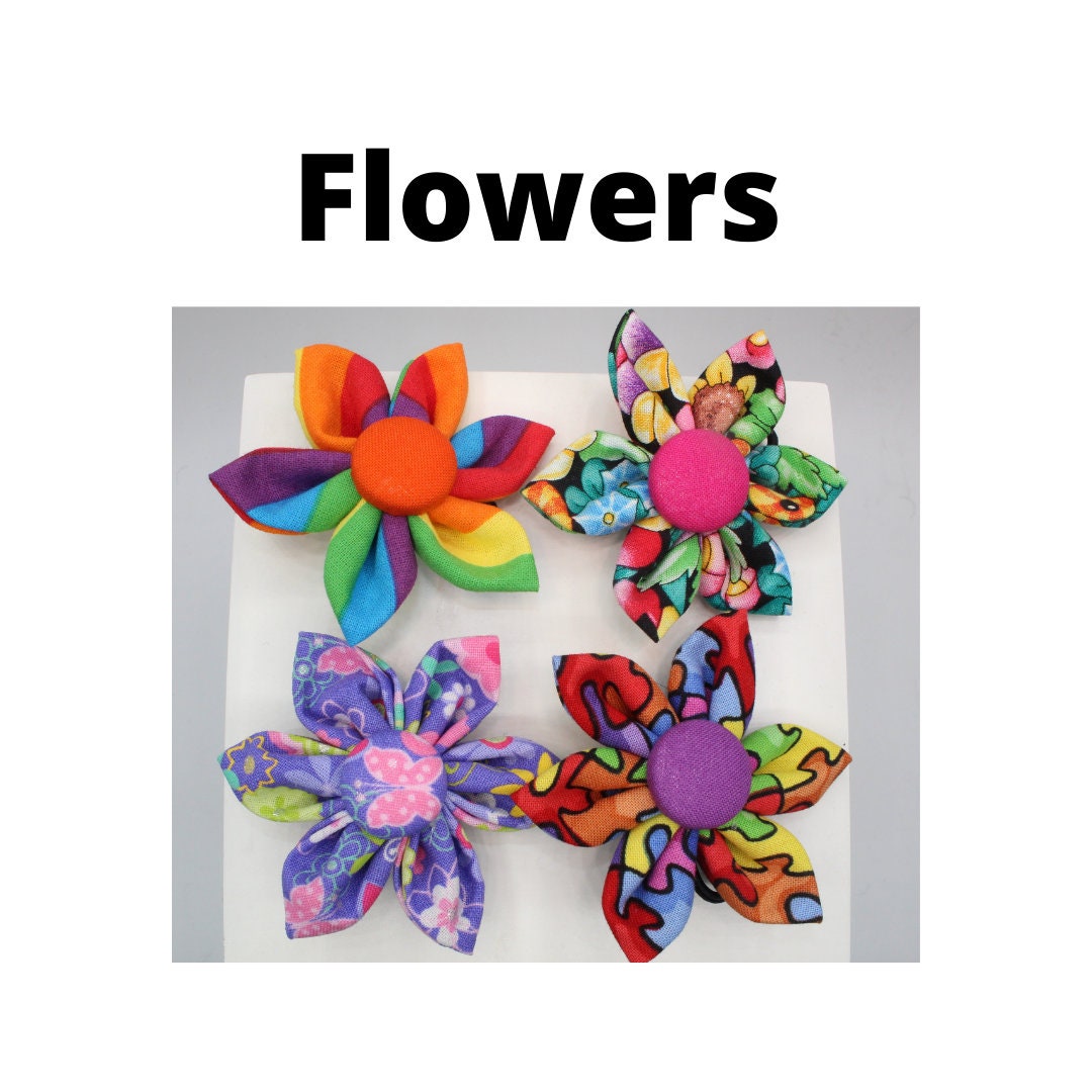 Collars Accesories:  Flowers (3 Inch)