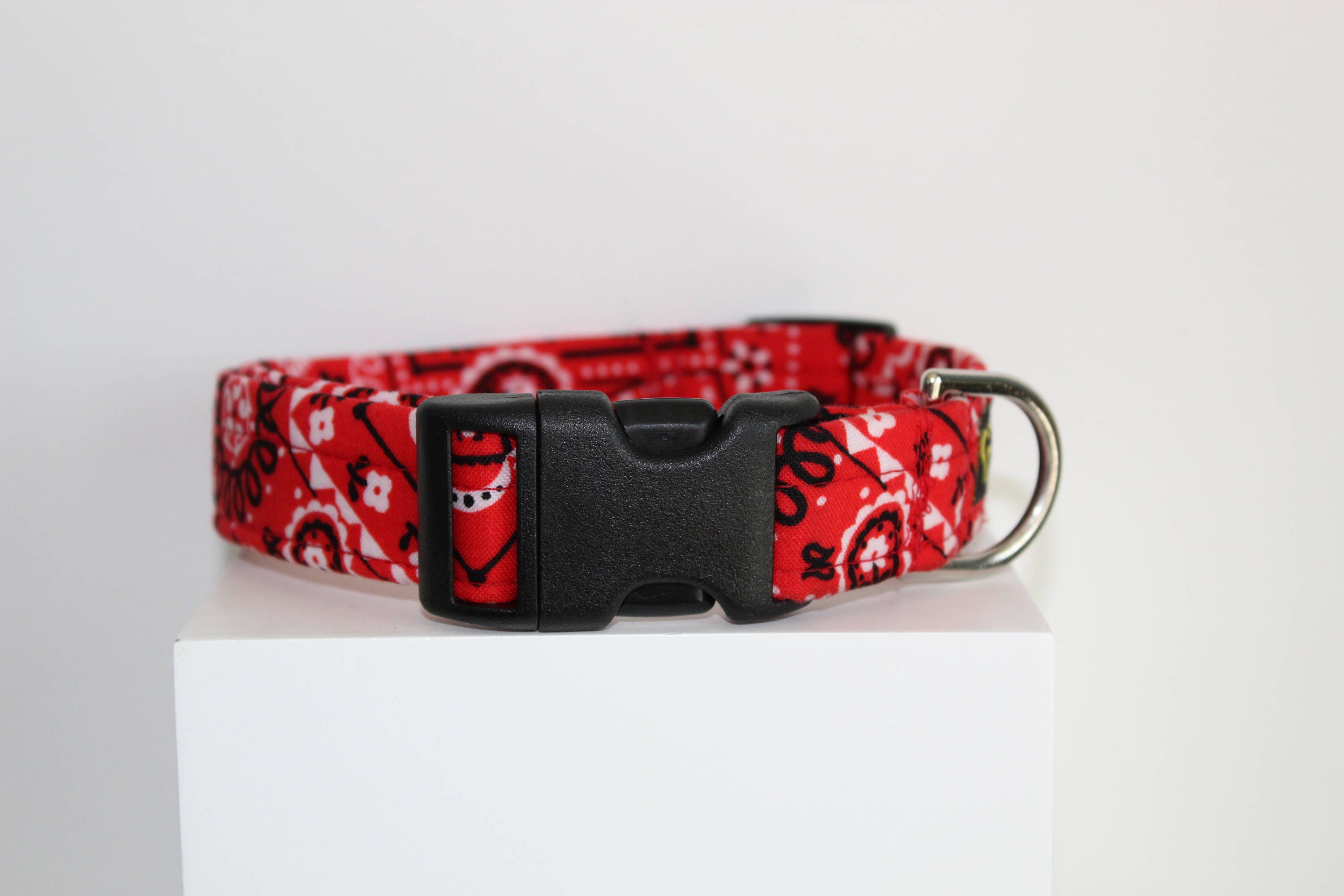 Red Bandana Dog Collar Bandana Dog Collar Bandana Collar Etsy