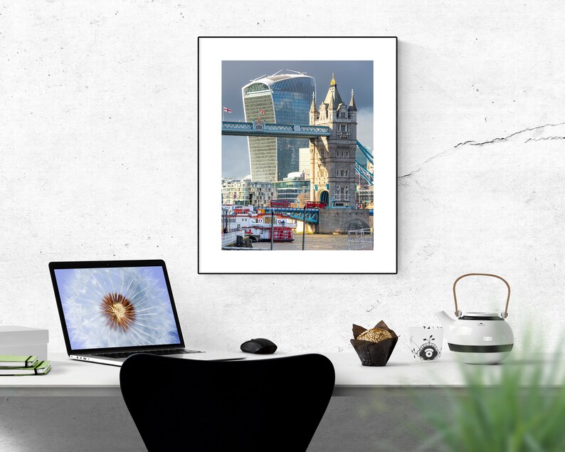 London Photography Print Tower Bridge Photo Printable Wall Etsy