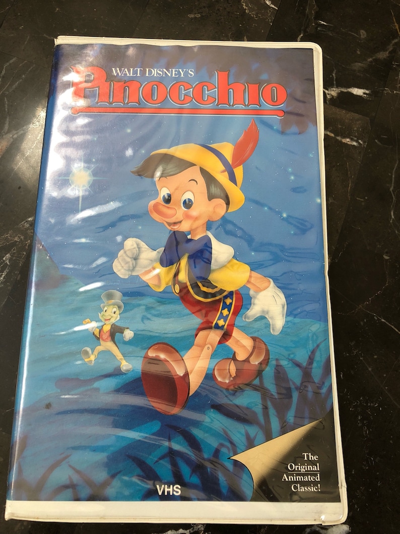 Pinocchio VHS the original walt disney classic black diamond Etsy