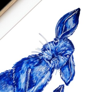 Delft Blue Rabbits Poster, Instant Download Printable Art, Digital ...