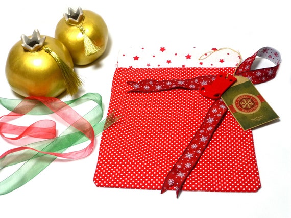 small cloth christmas gift bolsas