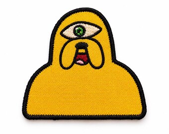 Cyclops Dog Subtronics Patch | Opstrijkbare klittenbandpatch | Dubstep Rave Festival Outfit | Gehaakte Snapback pet