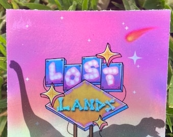 Lost Lands holographic sticker