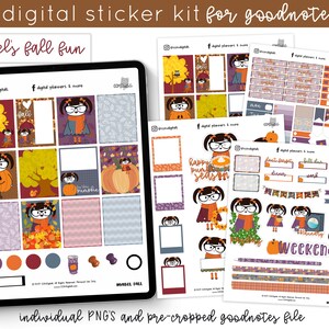 Mabel Fall Fun Digital Planner Sticker Kit | Digital Stickers for Digital Planners