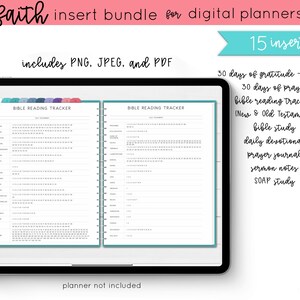 Glaube Beilagen Pack für Digitale Planung | Bibelstudieneinsätze | Digitale Beilagen | iPad Digital Planner Einlagen | Digitale Journal-Beilagen Bild 5