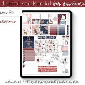 Sassy Winter Digital Planner Stickers |  Digital Journal Stickers | PNG Stickers for Goodnotes