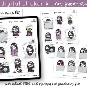 Mazie Digital Planner Stickers |  PNG Stickers for Digital Planning