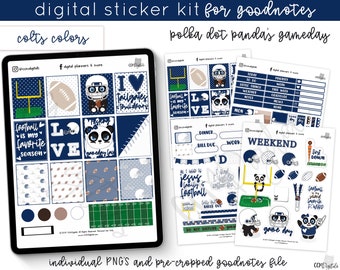 Digital Planner Football Stickers | Goodnotes Stickers iPad Stickers Precropped Stickers | Digital Sticker for Football