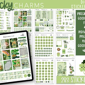 2021 St. Patricks Day Digital Planner Stickers