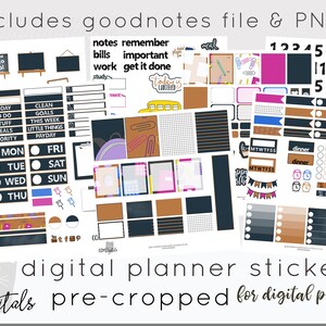 Digital Planner Stickers Back to School Kit | Goodnotes Stickers iPad ...