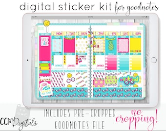 Digital Planner Stickers | Goodnotes Stickers iPad Stickers Precropped Stickers Digital Download iPad Digital Stickers Journal Stickers