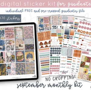 Sept 2019 Digital Planner Stickers | An Autumn Moments Digital Sticker Kit