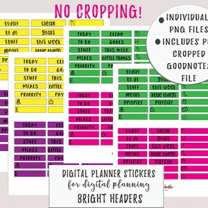 Digital Planner Stickers iPad Stickers Goodnotes Stickers | Digital Journal Stickers for Goodnotes | iPad Planner | Digital Stickers
