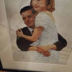 Counted cross-stitch pattern made from your photo