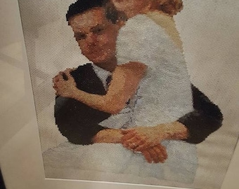 Counted cross-stitch pattern made from your photo