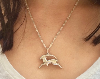 Capricorn Zodiac Pendant Necklace Charm Sterling Silver, NO CHAIN, Vintage, Astrology Star Sign, December January Birthday Gift