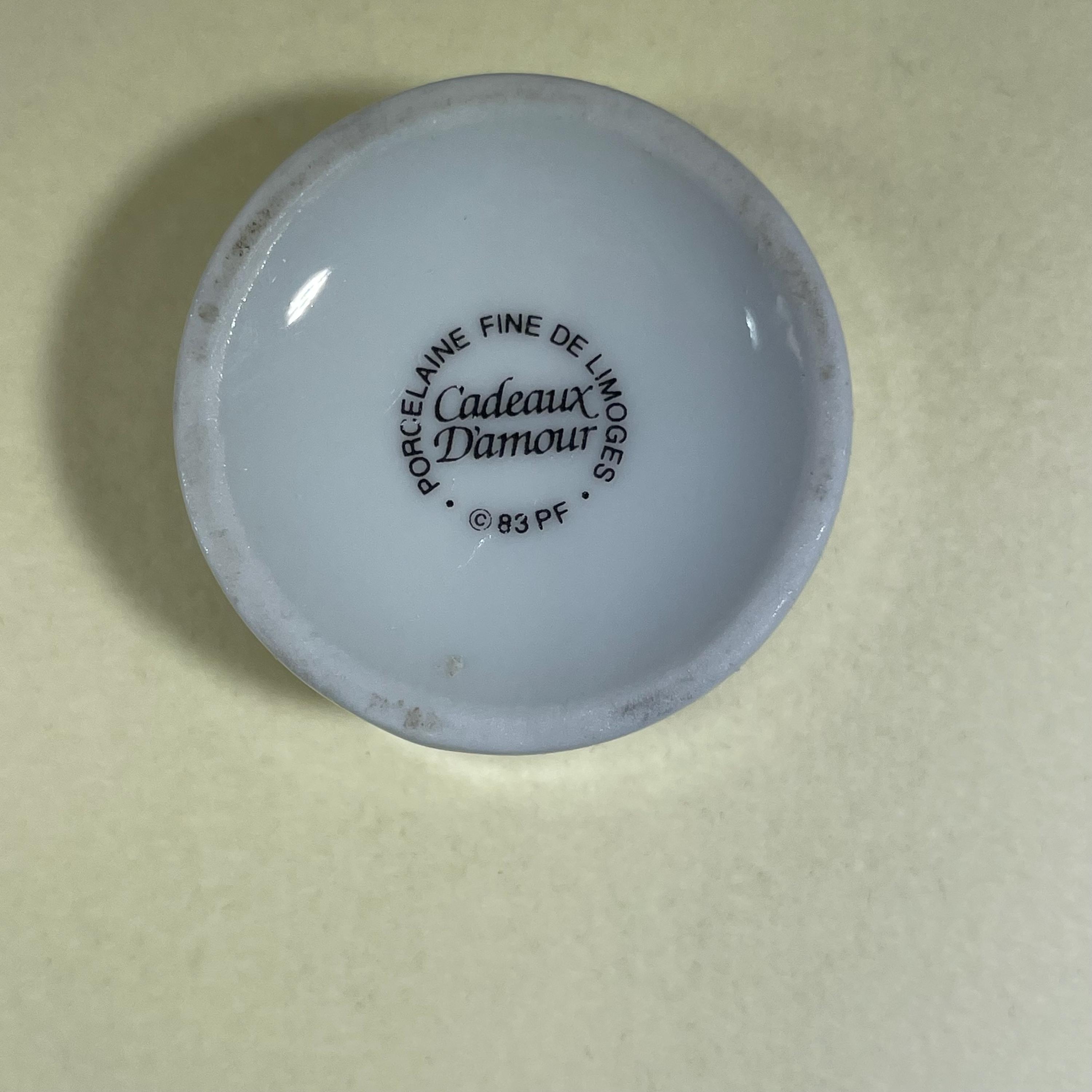 リモージュ ボックス 小物入れ 指輪 蓋付き 鳩 結婚式 ヴィンテージ