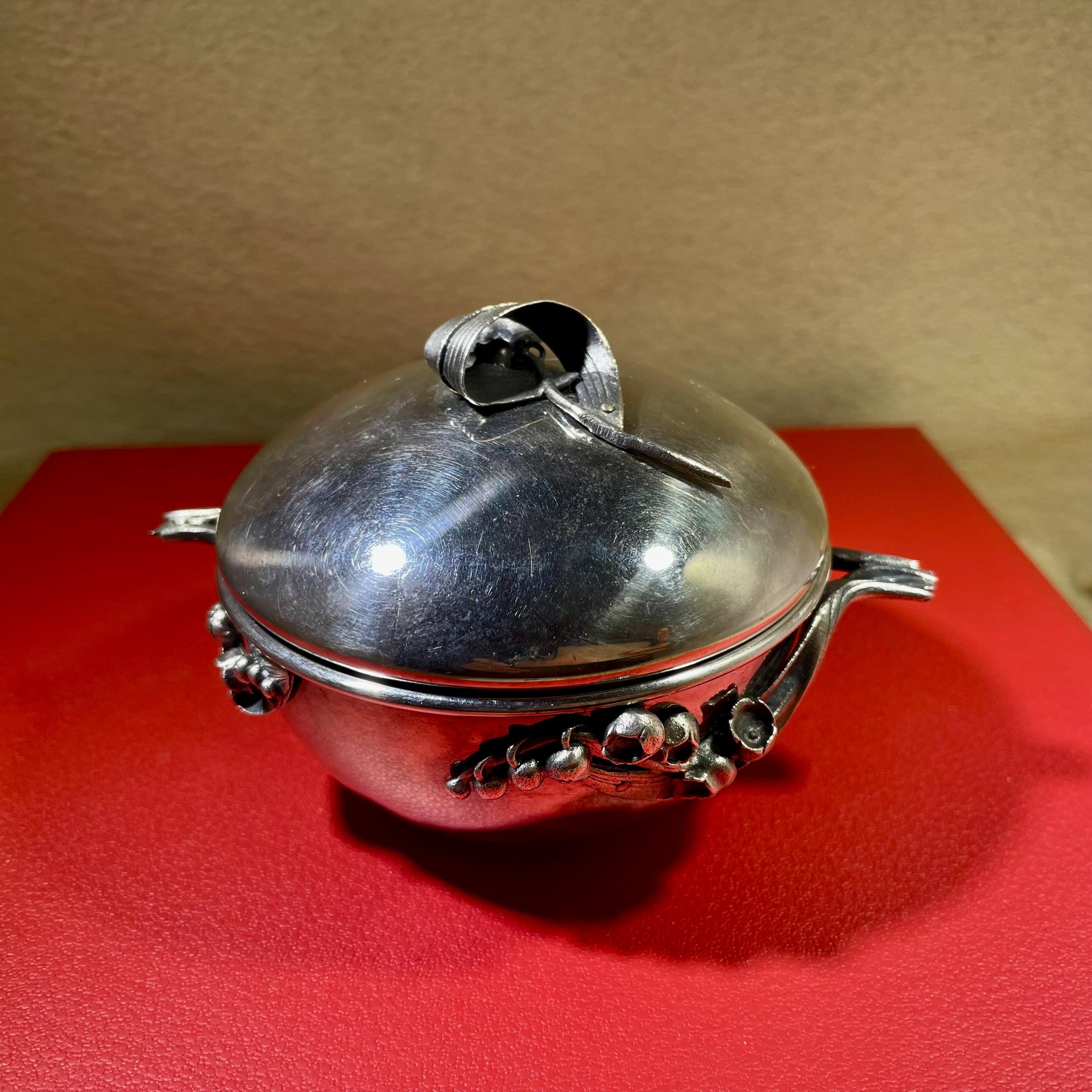 Sucrier Grand En Argent 800 Vintage Années 50 Milan Italie | eBay